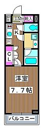 クレヴィスタ練馬平和台 1Kの間取図画像