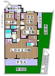 ライオンズマンション氷川台第2 3LDKの間取図画像