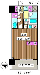 パークキューブ板橋本町 ワンルームの間取図画像