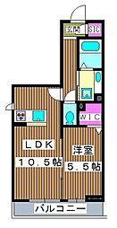 ソレイユ 1LDKの間取図画像