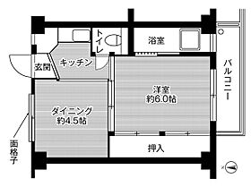 ビレッジハウス高田4号棟  ｜ 大阪府茨木市高田町（賃貸マンション1DK・2階・28.98㎡） その2