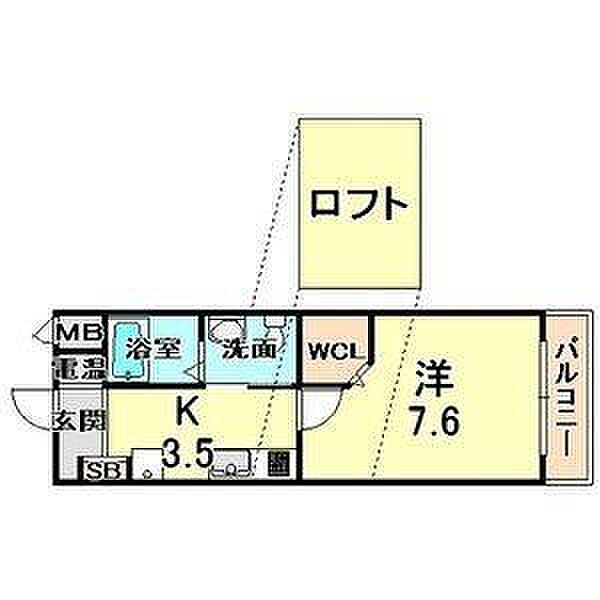 ワコーレヴィアノ須磨関守 205｜兵庫県神戸市須磨区関守町1丁目(賃貸アパート1K・2階・27.00㎡)の写真 その8