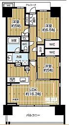 間取図画像 3LDK
