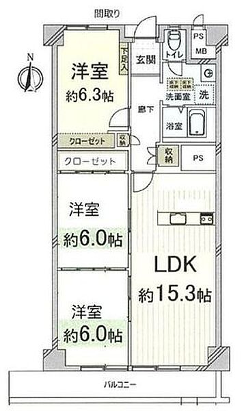 間取りを拡大表示