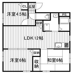 ディアス天狗の里C 3LDKの間取図画像