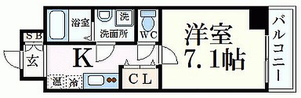 Capital.i姫路 ｜兵庫県姫路市南町(賃貸マンション1K・6階・24.86㎡)の写真 その2