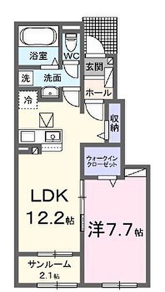 兵庫県姫路市書写(賃貸アパート1LDK・1階・50.14㎡)の写真 その2