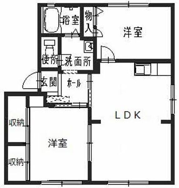 レガートII A棟 101｜兵庫県姫路市玉手３丁目(賃貸アパート3DK・1階・54.81㎡)の写真 その2