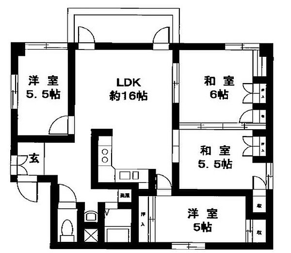 兵庫県姫路市安田４丁目(賃貸マンション4LDK・7階・70.93㎡)の写真 その2