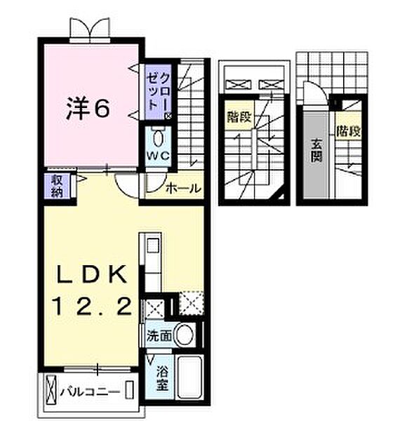 アマルフィ36 302｜兵庫県姫路市南条２丁目(賃貸アパート1LDK・3階・52.99㎡)の写真 その2