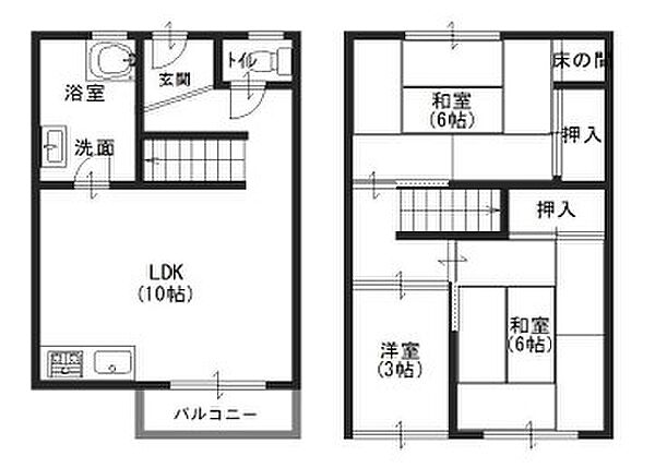 兵庫県尼崎市今福１丁目(賃貸マンション3LDK・4階・57.67㎡)の写真 その2