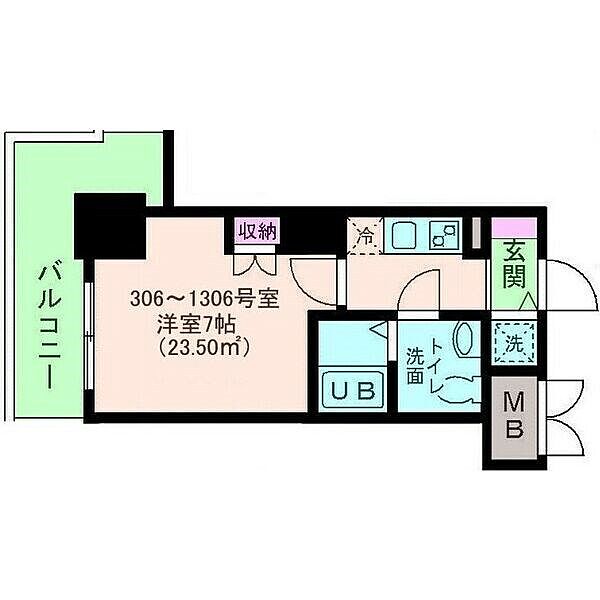 兵庫県尼崎市昭和南通３丁目(賃貸マンション1K・11階・23.50㎡)の写真 その2