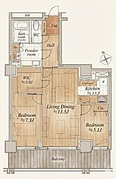 間取図画像 2LDK