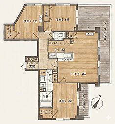 間取図画像 3LDK