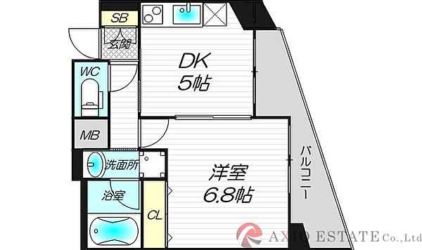 シャインビュー新大阪 ｜大阪府大阪市淀川区木川東2丁目(賃貸マンション1DK・3階・30.43㎡)の写真 その2