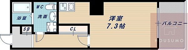 サングレートESAKAII ｜大阪府吹田市南吹田5丁目(賃貸マンション1K・8階・25.50㎡)の写真 その2