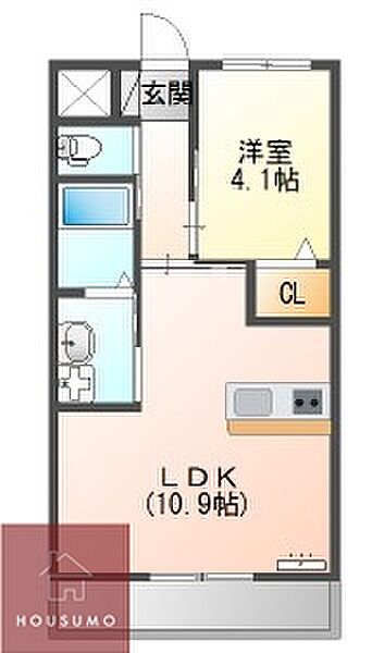 ラ・ジュネスSENRI 103｜大阪府吹田市山田南(賃貸アパート1LDK・1階・37.00㎡)の写真 その2