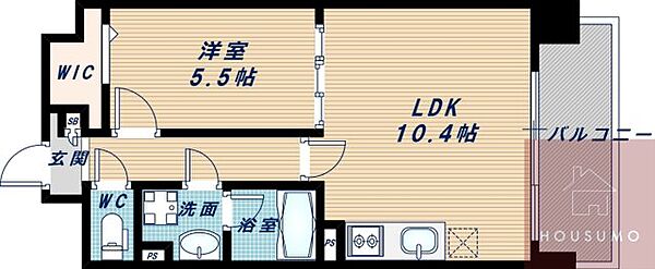 ベロクオーレ三国 ｜大阪府豊中市三国1丁目(賃貸マンション1LDK・1階・40.03㎡)の写真 その2