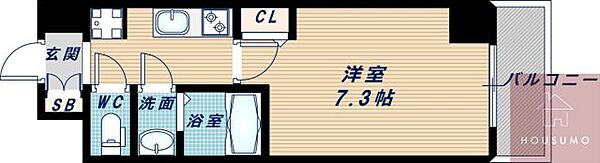 スペーシア江坂南金田 ｜大阪府吹田市南金田2丁目(賃貸マンション1K・7階・23.20㎡)の写真 その2