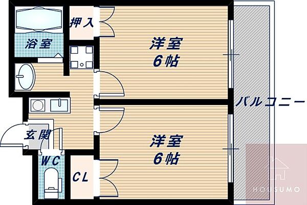 第5浦濱ビレッジ 110｜大阪府大阪市淀川区西三国1丁目(賃貸マンション2K・1階・30.00㎡)の写真 その2