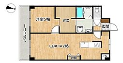 エバーライフすの子小前 1LDKの間取図画像