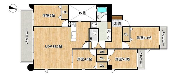 間取りを拡大表示