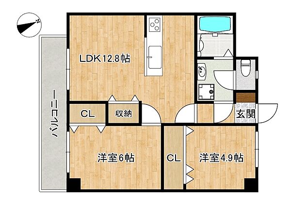 間取りを拡大表示