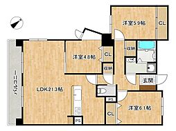 間取図画像 3LDK