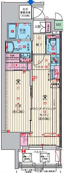 ファーストフィオーレ神戸ハーバーランド 901｜兵庫県神戸市中央区元町通7丁目(賃貸マンション1LDK・10階・35.61㎡)の写真 その2