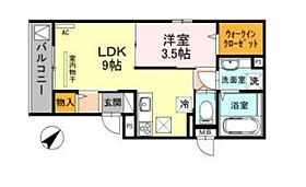 アクイラ上筒井 101 ｜ 兵庫県神戸市中央区上筒井通6丁目2-20（賃貸アパート1LDK・1階・35.42㎡） その2