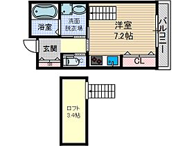 光風館  ｜ 大阪府茨木市蔵垣内3丁目（賃貸アパート1K・2階・22.91㎡） その2