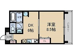 エステート茨木駅前  ｜ 大阪府茨木市駅前1丁目（賃貸マンション1DK・5階・36.17㎡） その2