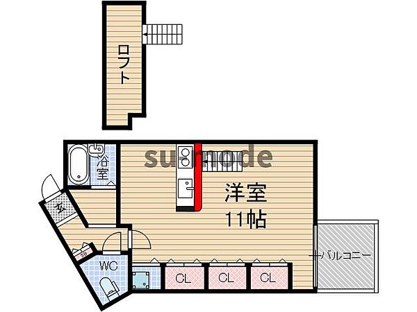 ノースウィング ｜大阪府茨木市奈良町(賃貸マンション1K・4階・31.96㎡)の写真 その2