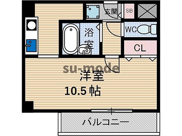 メゾンドヴィレ茨木 ｜大阪府茨木市元町(賃貸マンション1K・3階・25.30㎡)の写真 その2