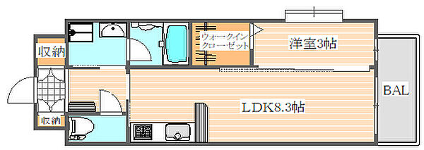 ネストピア博多シティ ｜福岡県福岡市博多区博多駅南1丁目(賃貸マンション1LDK・4階・32.00㎡)の写真 その2