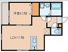 SANBATH MOROOKA  ｜ 福岡県福岡市博多区諸岡4丁目（賃貸アパート1LDK・1階・35.03㎡） その2