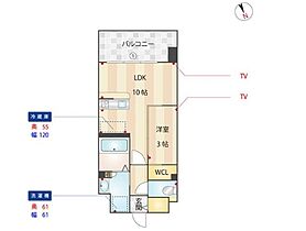 ソレイユルヴァン博多駅南  ｜ 福岡県福岡市博多区博多駅南5丁目（賃貸マンション1LDK・10階・34.44㎡） その2