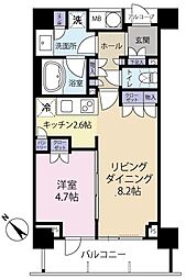 クオリア荻窪プレミアム 1LDKの間取図画像