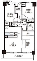 レシェンテオクノ  ｜ 大阪府東大阪市御厨東2丁目12-21（賃貸マンション3LDK・2階・65.42㎡） その2