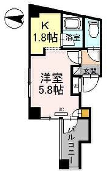 ヴィラサンライフ ｜大阪府東大阪市足代北2丁目(賃貸マンション1K・2階・17.93㎡)の写真 その2