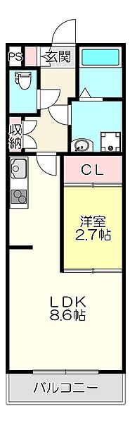 ブラウンシュガーレジデンス ｜大阪府東大阪市友井4丁目(賃貸アパート1LDK・1階・30.00㎡)の写真 その2