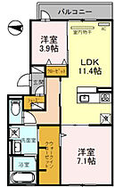 ミュアフィールド  ｜ 大阪府八尾市陽光園2丁目1-32（賃貸アパート2LDK・3階・58.07㎡） その2