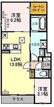 Clashist平野西East  ｜ 大阪府大阪市平野区平野西6丁目（賃貸アパート2LDK・1階・54.63㎡） その2