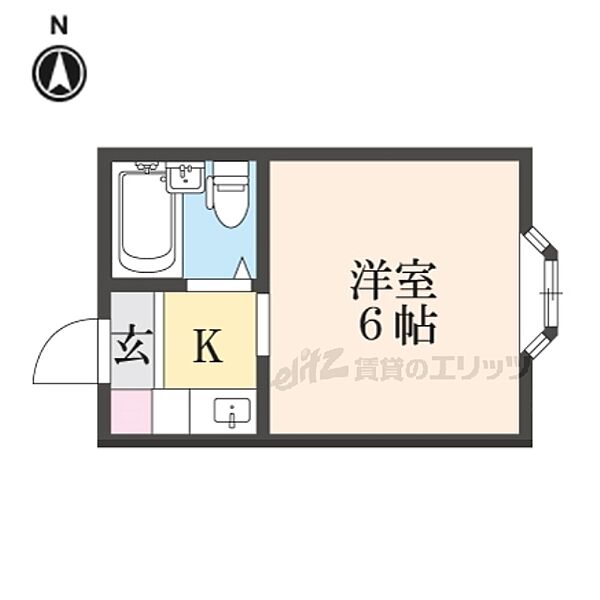 奈良県生駒市辻町(賃貸アパート1K・1階・16.50㎡)の写真 その2