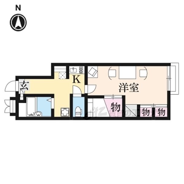 レオパレスクリオネ 102｜奈良県香芝市別所(賃貸アパート1K・1階・23.71㎡)の写真 その2