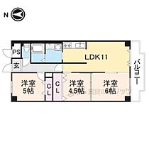 サンマンション新大宮 706 ｜ 奈良県奈良市大宮町７丁目（賃貸マンション3LDK・7階・61.60㎡） その2