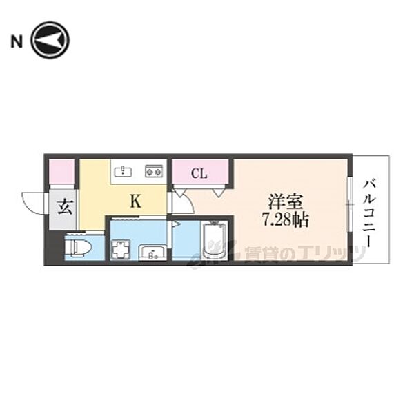 ヴァローレ枚方 502｜大阪府枚方市長尾家具町１丁目(賃貸マンション1K・5階・25.25㎡)の写真 その2