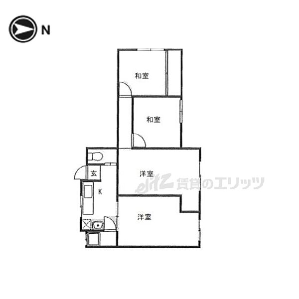 奈良県香芝市穴虫(賃貸アパート4DK・1階・66.43㎡)の写真 その2