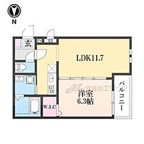 大阪府寝屋川市上神田１丁目（賃貸アパート1LDK・3階・40.40㎡） その2