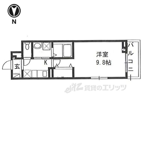 シャトーエレガント 312｜大阪府門真市三ツ島４丁目(賃貸アパート1K・3階・31.15㎡)の写真 その1